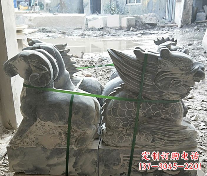 福建12生肖公园动物石雕