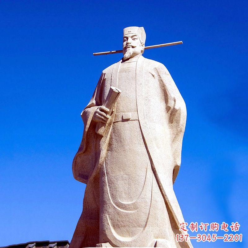 福建景区园林欧阳修大型砂岩雕像-中国历史文化名人著名文学大家