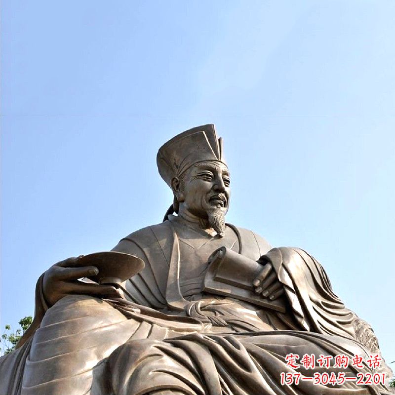 福建历史名人北宋文坛领袖欧阳修铸铜雕塑