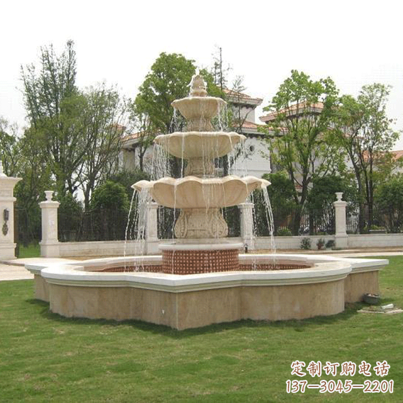 福建砂岩景观喷泉雕塑——美丽耐久的自然之美