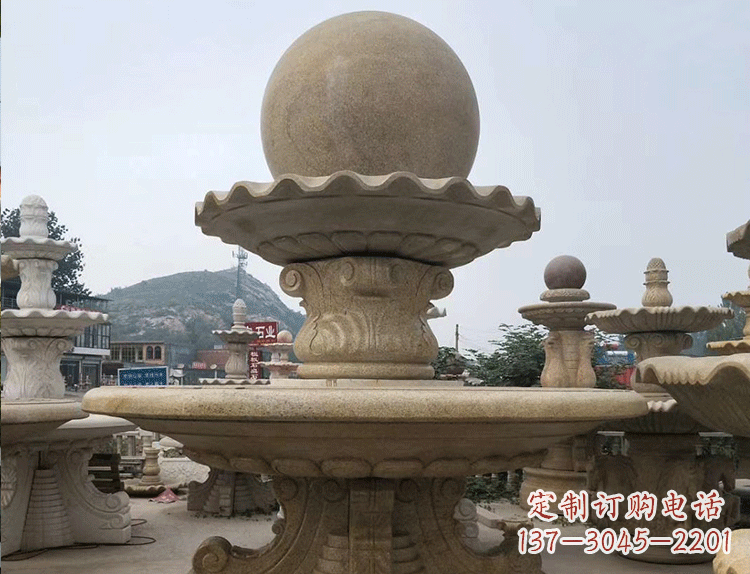 福建石雕汉白玉喷泉