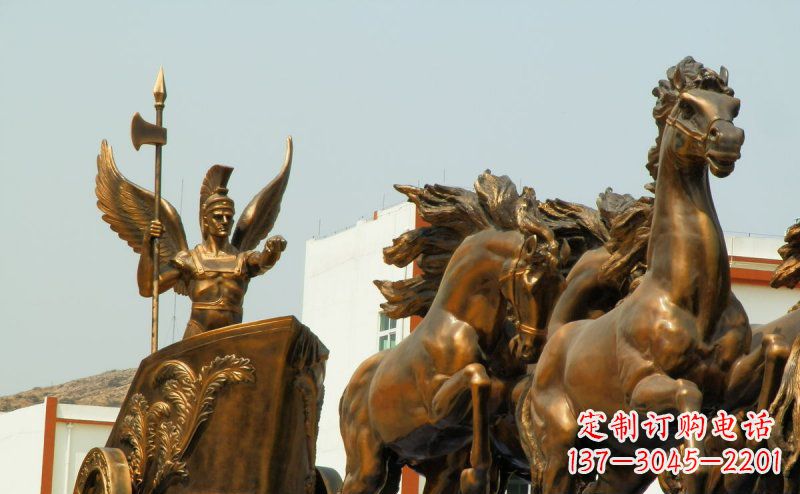 福建阿波罗战车广场景观铜雕