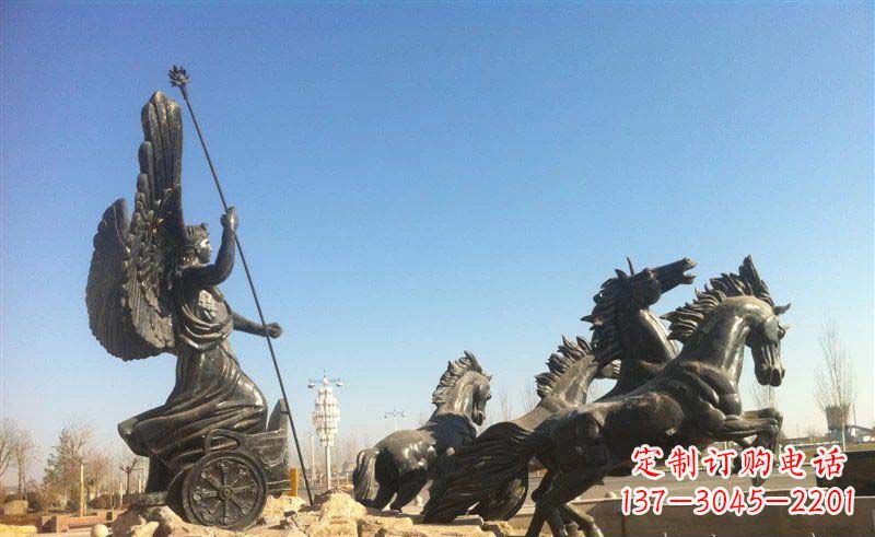 福建阿波罗战车小区景观铜雕 (2)