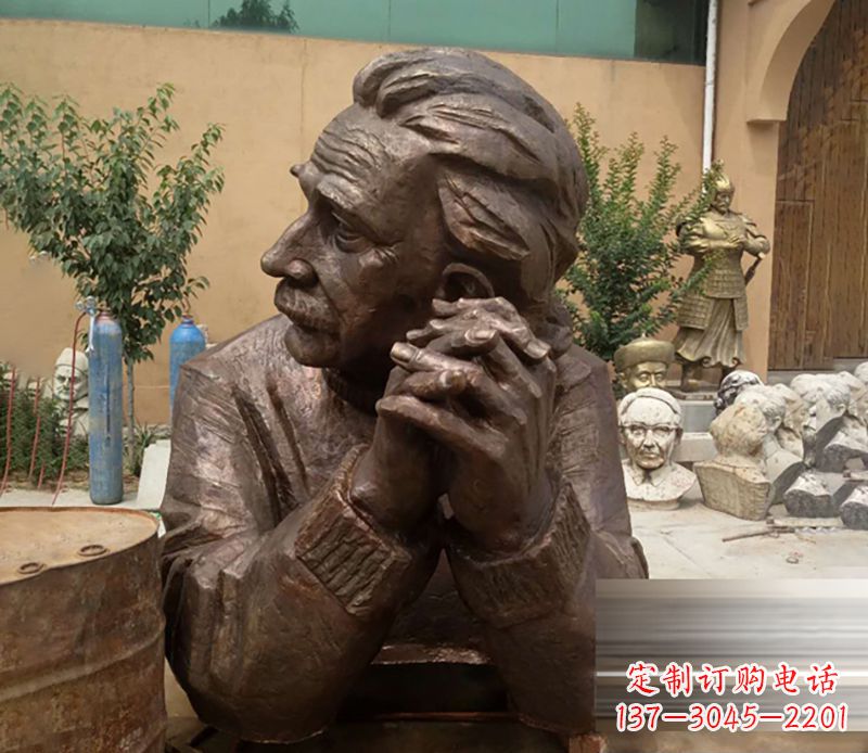 福建爱因斯坦名人铜雕