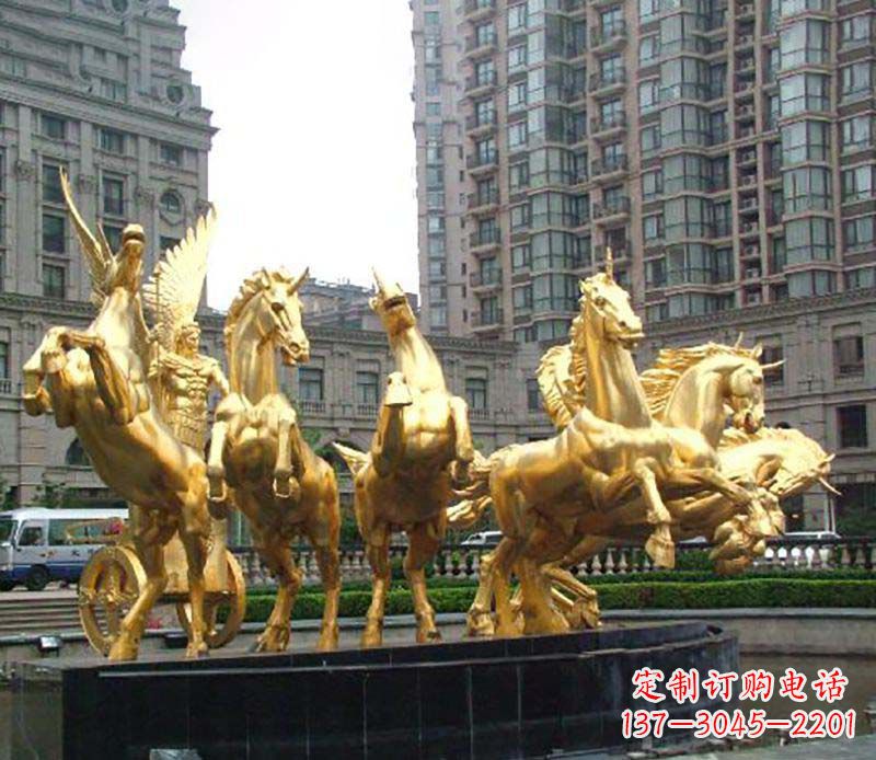福建八马群阿波罗铜雕
