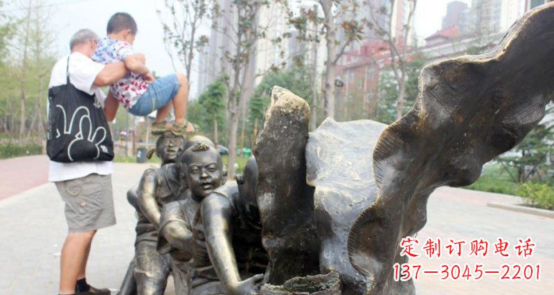 福建拔萝卜小区景观铜雕精品