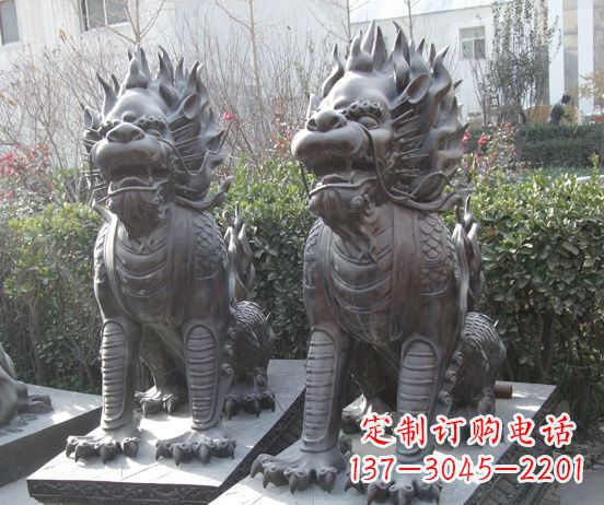 福建霸气的铜狮子