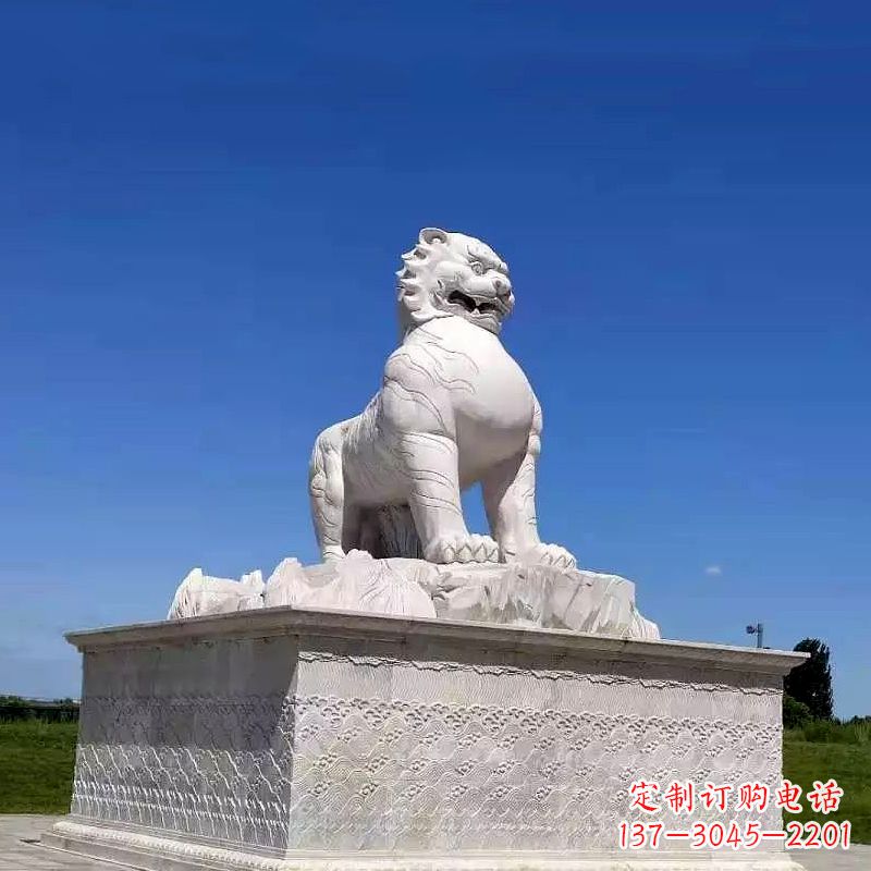 福建白虎魅力古老神兽雕塑摆件