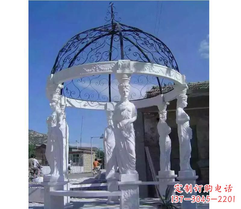 福建白色欧式石头凉亭