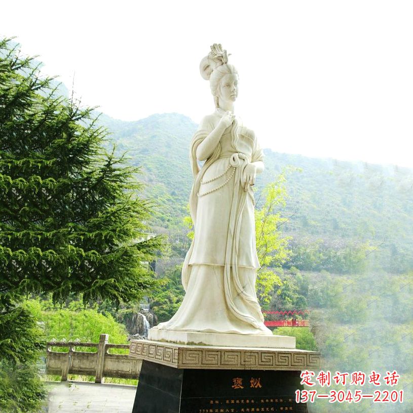 福建褒姒石雕像-中国古代知名美女雕塑
