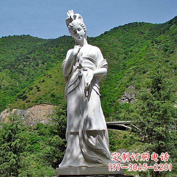 福建褒姒汉白玉美女雕像