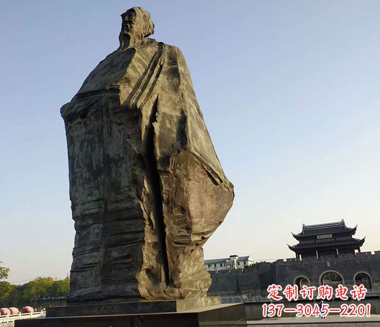 福建北宋文学家范仲淹石雕