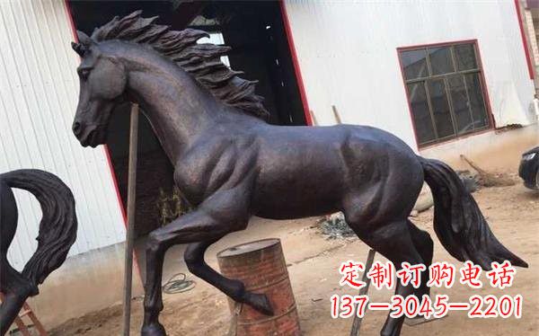 福建奔马铜雕222