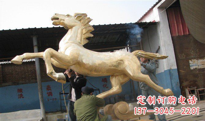 福建奔马铸铜马铜雕