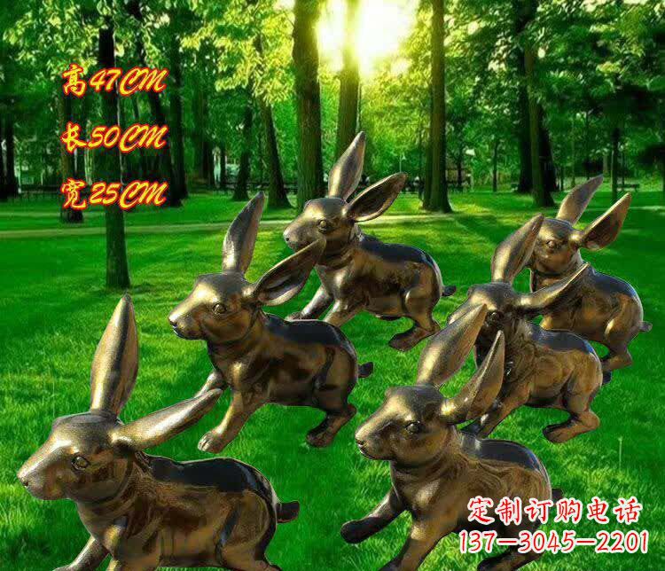 福建奔跑的兔子雕塑