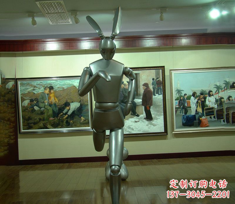 福建奔跑兔子雕塑