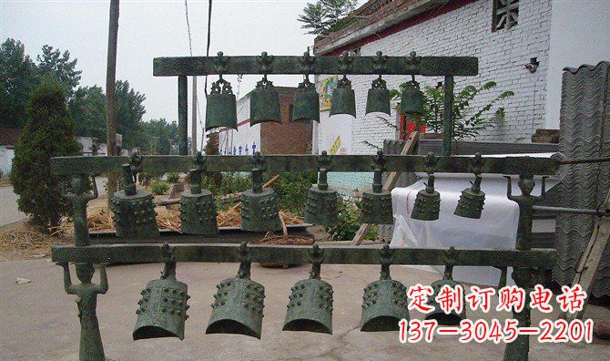 福建编钟古铜雕仿古精美音乐器
