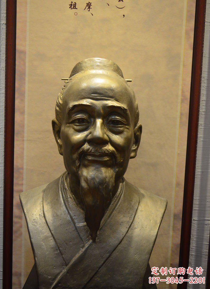 福建扁鹊胸像古代医学家铜雕