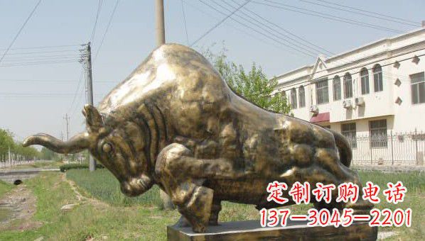 福建标志性黄铜斗牛