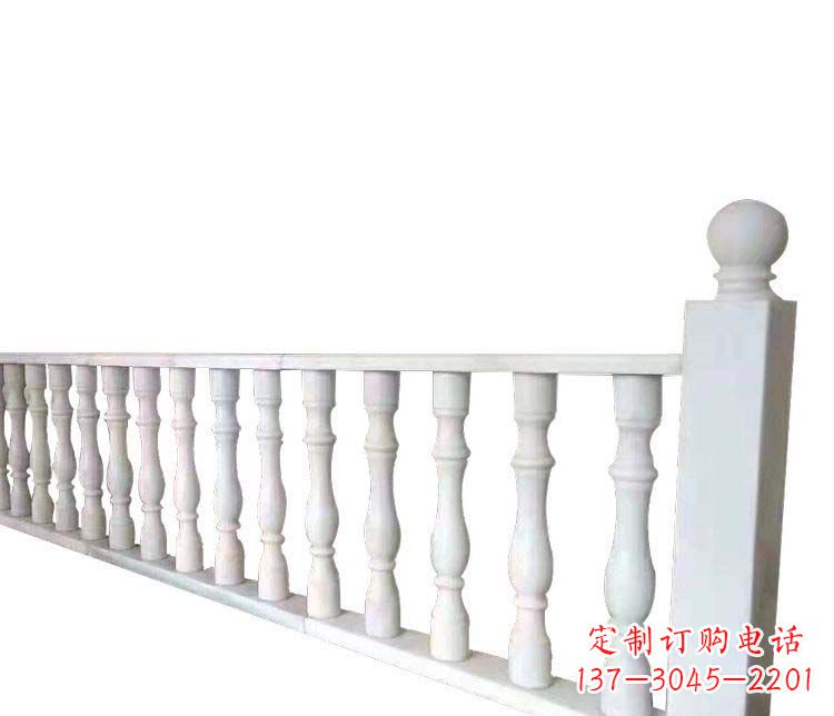 福建别墅汉白玉栏杆景观石雕