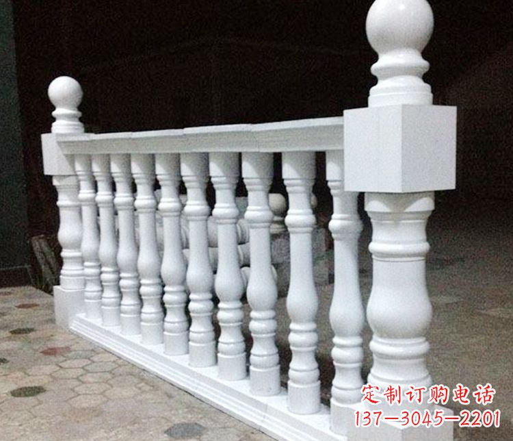 福建别墅汉白玉石栏杆景观石雕