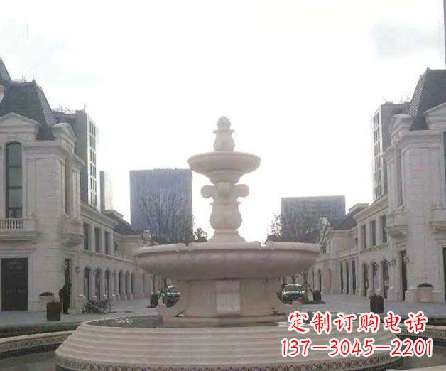 福建别墅景观大理石喷泉石雕