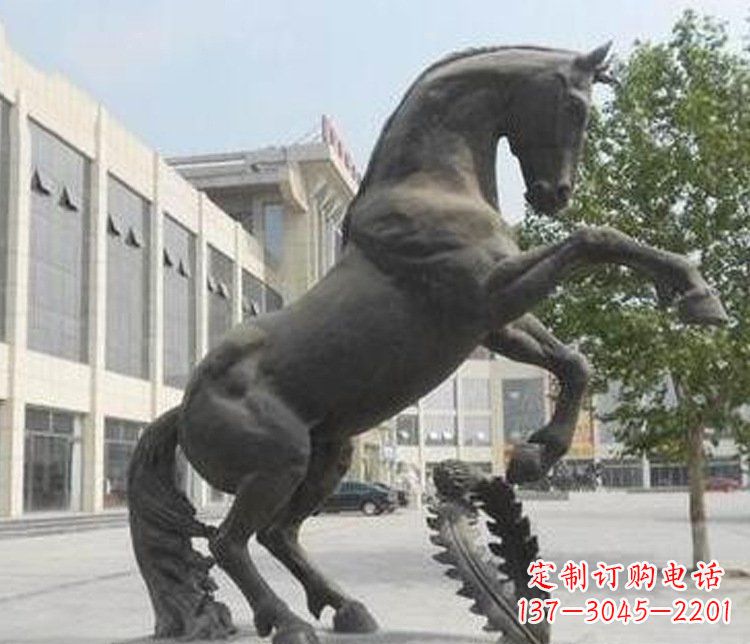 福建别墅景观动物马铜雕塑 (4)