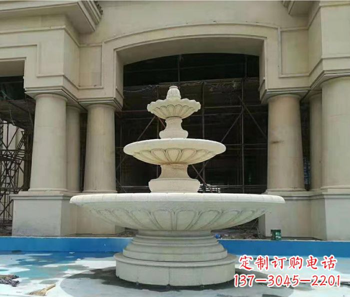 福建别墅景观多层喷泉石雕 (3)