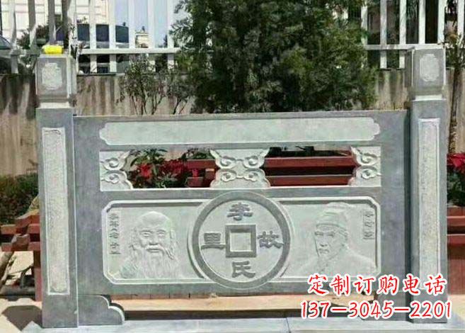 福建别墅景观仿古石雕栏板