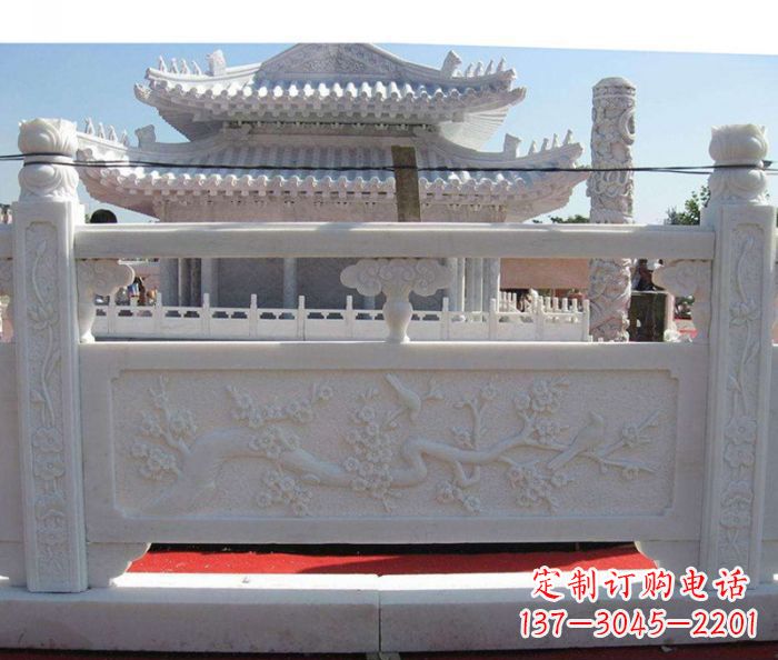 福建汉白玉石栏板精美、细腻、质感十足