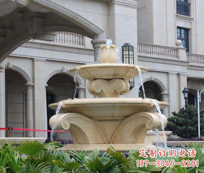 福建别墅景观欧式喷泉石雕_1