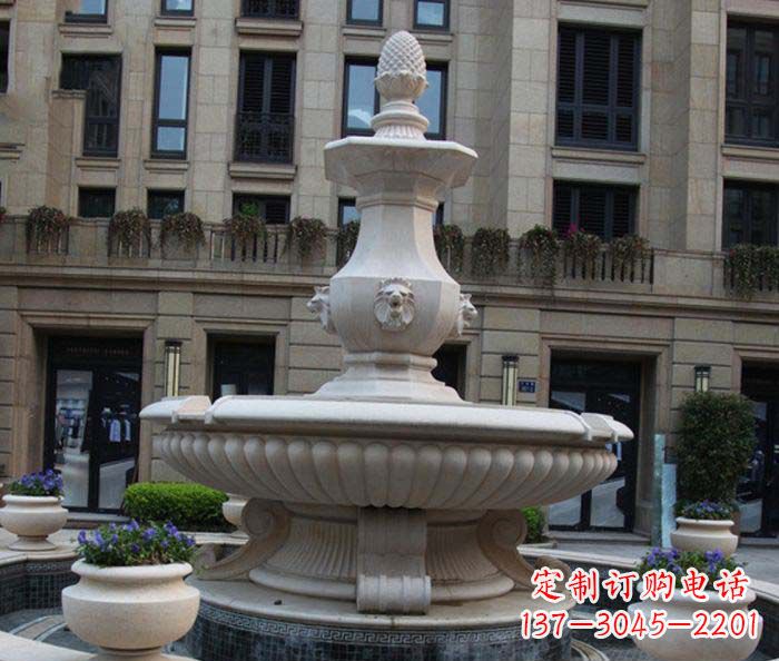 福建别墅景观欧式喷泉石雕_2