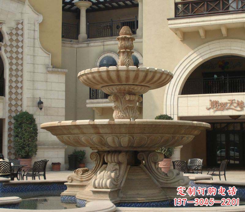 福建别墅景观石雕大型喷泉雕塑 (2)