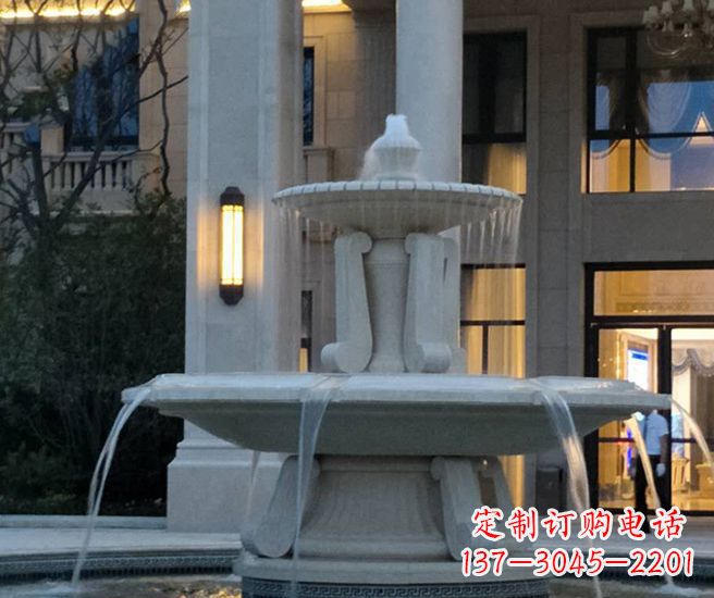 福建别墅景观小区喷泉石雕