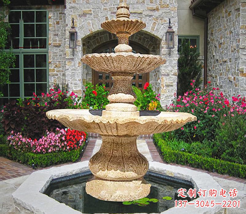 福建别墅石雕喷泉 (2)