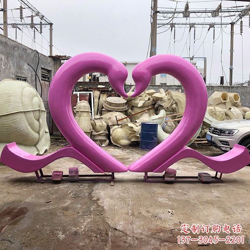 福建玻璃钢天鹅雕塑
