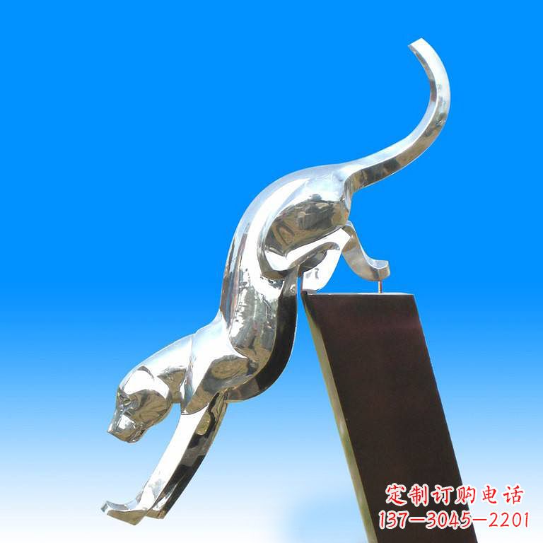福建豹玻璃——玻璃钢豹子雕塑