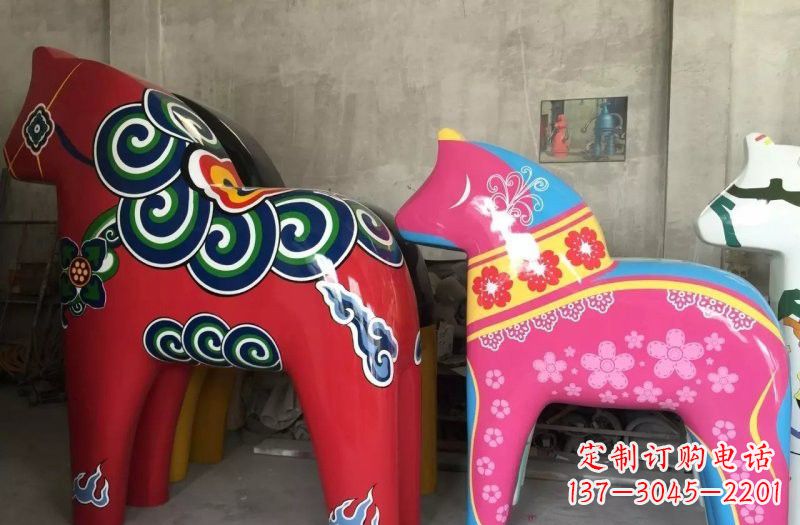 福建新颖独角兽彩绘玻璃钢装饰品