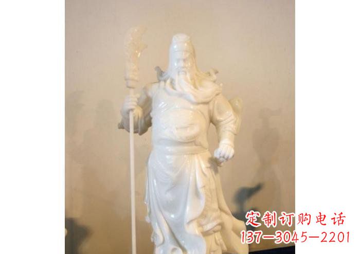 福建关公雕塑玻璃钢制作的精美杰作
