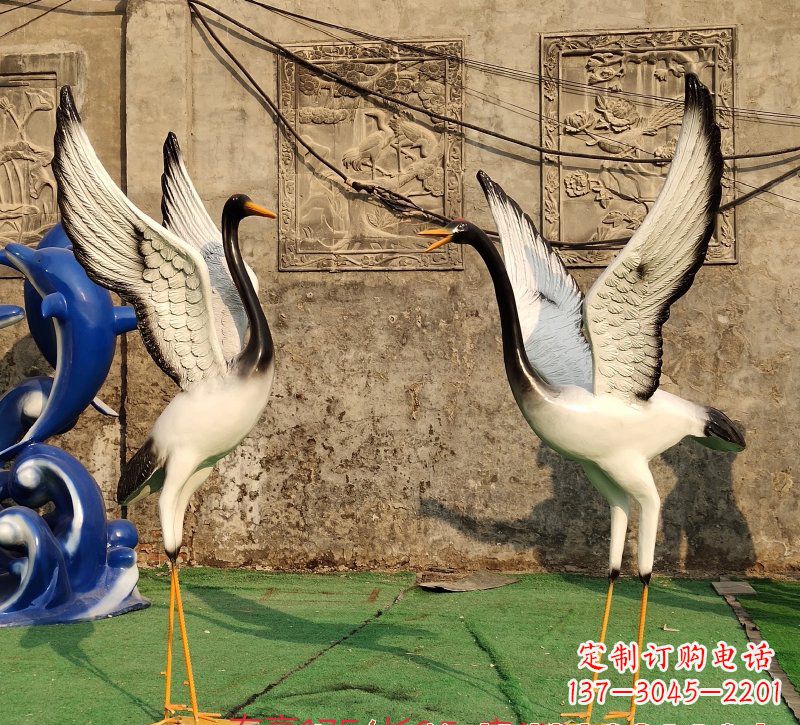 福建仙鹤雕塑玻璃钢的艺术之美