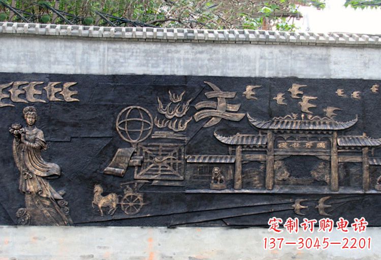 福建玻璃钢仿铜牡丹雕塑
