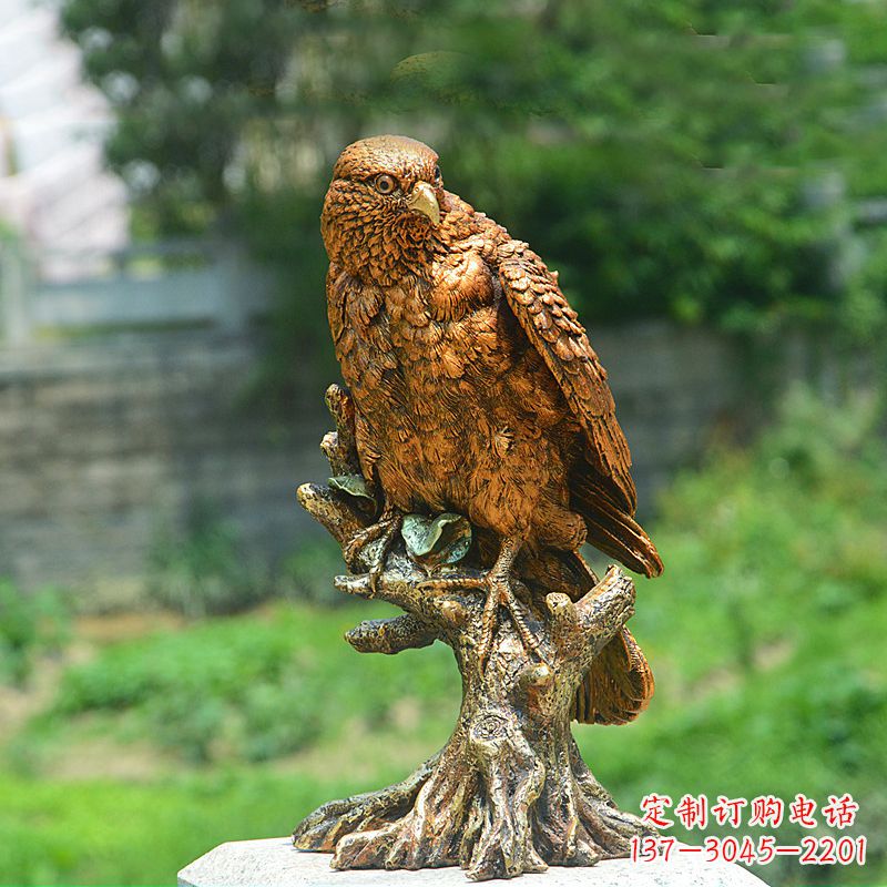 福建玻璃钢仿铜仿真老鹰雕塑