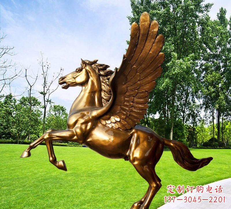 福建玻璃钢仿铜动物马雕塑