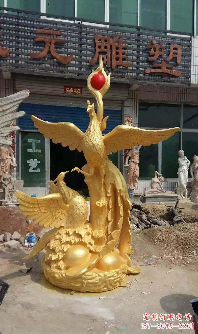 福建玻璃钢仿铜凤凰