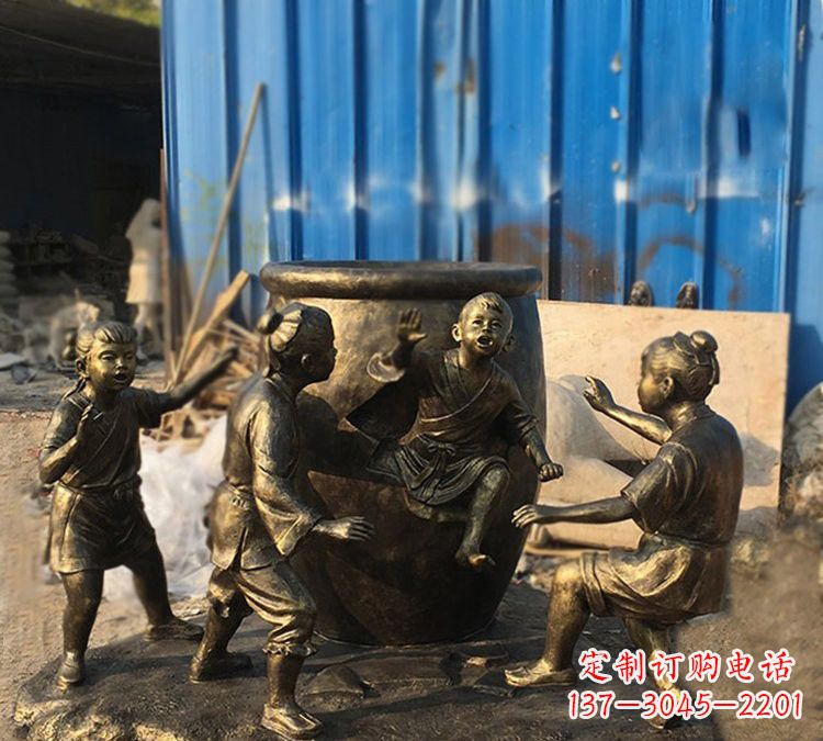 福建玻璃钢仿铜司马光砸缸