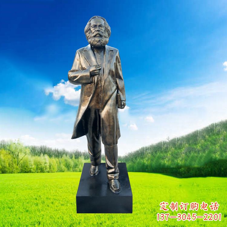 福建玻璃钢马克思塑像伟人的永恒记忆