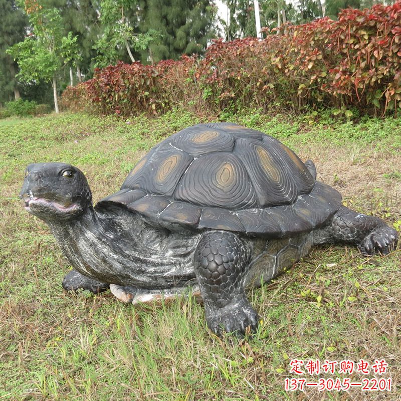 福建玻璃钢仿真动物乌龟雕塑摆件