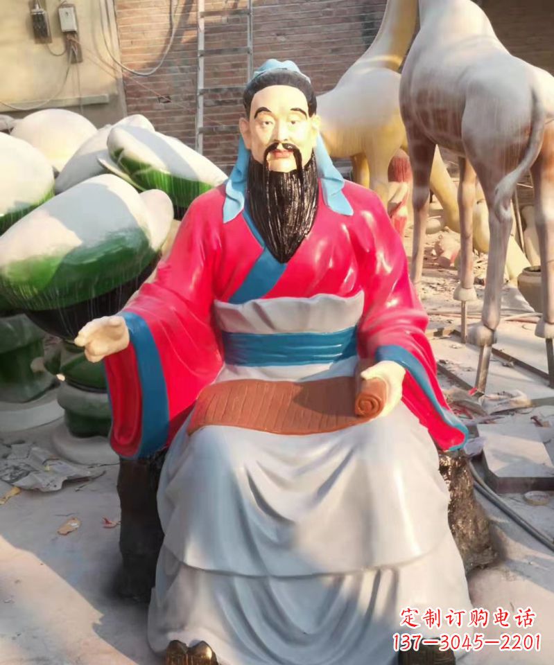 福建玻璃钢雕刻的孔子