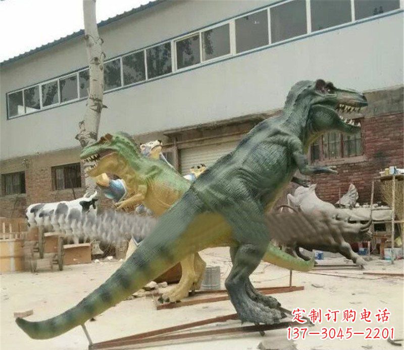 福建玻璃钢制作的恐龙雕塑