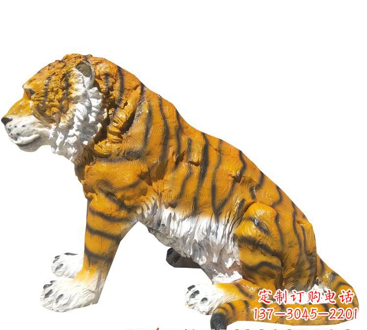 福建玻璃钢仿真老虎雕塑
